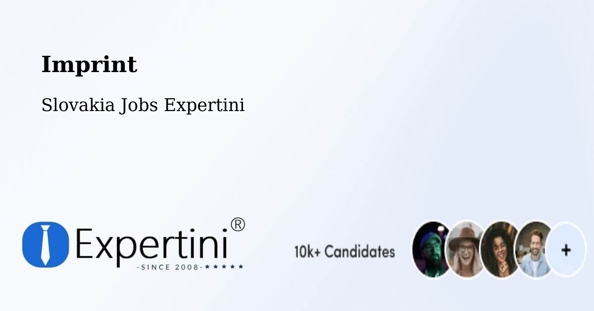 Imprint – Košice - Slovakia Jobs Expertini